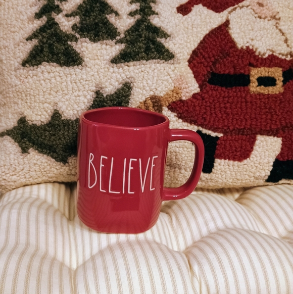 Rae Dunn Other - Rae Dunn Believe Red Ceramic Mug -NEW